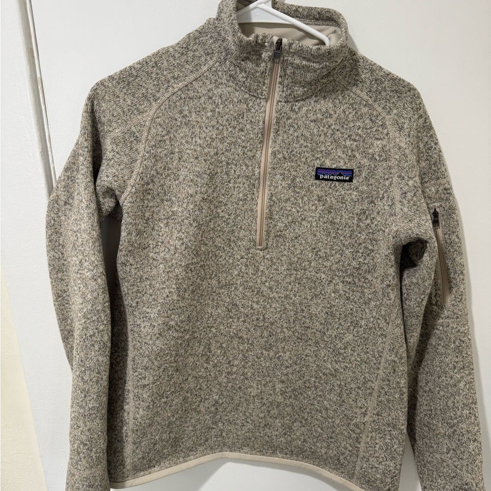 Patagonia Gray Quarter-Zip Fleece Pullover